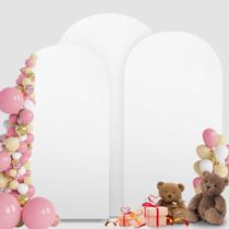 Conjunto de capa de arco de casamento MEKOTRIN Arch Backdrop, 3 peças brancas Conjunto de capa de arco de casamento MEKOTRIN Arch Backdrop, 3 peças brancas
