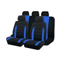 Conjunto De Capa De Assento De Carro De Poliéster Esportivo Universal Protetor Bicolor Elegante Cabe
