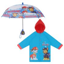 Conjunto de capa de chuva Nickelodeon Paw Patrol Boys Toddler 2-3 ou 4-7