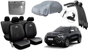 Conjunto de Capa de Couro C3 2021 a 2024 com Limpador e Capa de Cobertura para Máxima Durabilidade Conjunto de Capa de Couro C3 2021 a 2024 com Limpador e Capa de Cobertura para Máxima Durabilidade