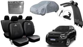 Conjunto de Capa de Couro C3 Aircross 2010 a 2020 + Limpador Premium e Cobertura Moderna