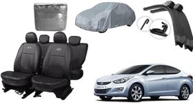 Conjunto de Capa de Couro Elantra 11-14 + Kit Completo de Acessórios