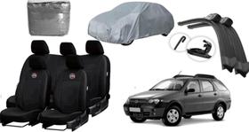 Conjunto de Capa de Couro Weekend 06-12 + Kit de Proteção de Carro