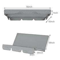Conjunto de capa de dossel de balanço de pátio Swing Replacement Er + Swing Cobertura de almofada
