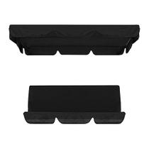 Conjunto de capa de dossel de balanço de pátio Tampa superior de substituição de balanço+capa de almofada de balanço