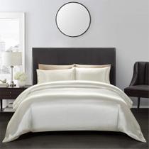 Conjunto de capa de edredom AiMay Satin Luxury Silk Super Soft King Conjunto de capa de edredom AiMay Satin Luxury Silk Super Soft King