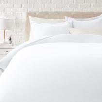 Conjunto de capa de edredom Amazon Basics Microfiber King, pacote com 4 unidades, branco
