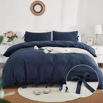 Conjunto de capa de edredom annadaif King 264x229cm de microfibra macia