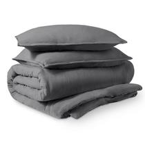 Conjunto de capa de edredom Bare Home Ultra Soft Washed Microfiber King