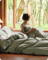 Conjunto de capa de edredom Bedsure Cooling Queen Size Sage Green Conjunto de capa de edredom Bedsure Cooling Queen Size Sage Green