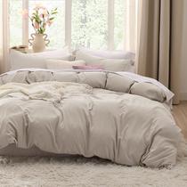 Conjunto de Capa de Edredom Bedsure King Size - 3 Peças - Linho