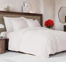 Conjunto de capa de edredom CGK Unlimited Queen Size Extra Soft White