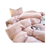 Conjunto De Capa De Edredom De Algodão Listrado 3 Peças Minimalista Para Todas as Estações 1 Capa De