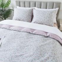 Conjunto de capa de edredom HoneiLife King 264 x 229 cm 100% algodão floral Conjunto de capa de edredom HoneiLife King 264 x 229 cm 100% algodão floral
