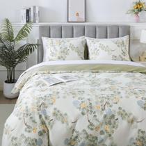 Conjunto de capa de edredom HoneiLife King 264x229 cm 100% algodão botânico Conjunto de capa de edredom HoneiLife King 264x229 cm 100% algodão botânico