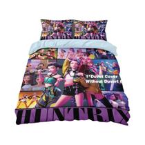 Conjunto De Capa De Edredom Kpop Devil Girl Group Com Estampa, 3 Peças, Macio, Sem Núcleo, Vários Conjunto De Capa De Edredom Kpop Devil Girl Group Com Estampa, 3 Peças, Macio, Sem Núcleo, Vários