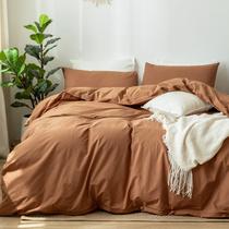 Conjunto de capa de edredom MooMee Bedding 100% algodão lavado