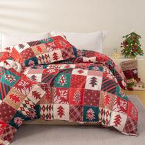 Conjunto de capa de edredom OAITE Twin Size Christmas, 3 peças Conjunto de capa de edredom OAITE Twin Size Christmas, 3 peças