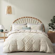 Conjunto de Capa de Edredom Oli Anderson King Size Bege - 265x230cm - Tufted Conjunto de Capa de Edredom Oli Anderson King Size Bege - 265x230cm - Tufted