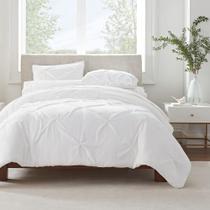 Conjunto de capa de edredom SERTA Simply Clean Ultra Soft King White