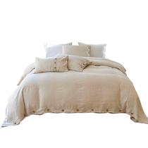 Conjunto de capa de edredom Simple & Opulence 100% linho queen size