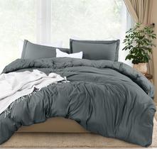 Conjunto de capa de edredom Utopia Bedding em tamanho real com 2 fronhas
