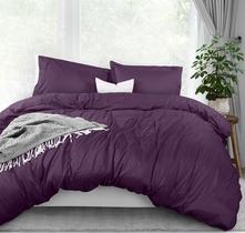 Conjunto de capa de edredom Utopia Bedding em tamanho real com 2 fronhas