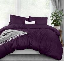 Conjunto de capa de edredom Utopia Bedding King Size em microfibra roxa