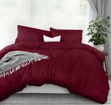Conjunto de capa de edredom Utopia Bedding Queen Size Burgundy 3 peças Conjunto de capa de edredom Utopia Bedding Queen Size Burgundy 3 peças