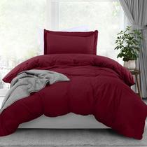 Conjunto de capa de edredom Utopia Bedding Twin Size Bordô