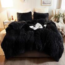Conjunto de capa de edredom XeGE Plush Shaggy Luxury Ultra Soft Twin Conjunto de capa de edredom XeGE Plush Shaggy Luxury Ultra Soft Twin