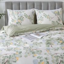 Conjunto de capa de edredon HoneiLife Queen 230x230 cm 100% algodão Conjunto de capa de edredon HoneiLife Queen 230x230 cm 100% algodão