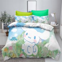 Conjunto de capa de edredon XYRXARIC Cinnamoroll em microfibra impressa em 3D Conjunto de capa de edredon XYRXARIC Cinnamoroll em microfibra impressa em 3D