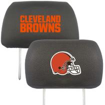 Conjunto de capa de encosto de cabeça FANMATS Cleveland Browns bordado Conjunto de capa de encosto de cabeça FANMATS Cleveland Browns bordado