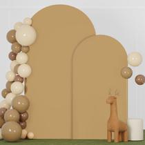 Conjunto de capa de fundo em arco FANPROMS Khaki, 6 pés, 7,2 pés, elastano x2 Conjunto de capa de fundo em arco FANPROMS Khaki, 6 pés, 7,2 pés, elastano x2