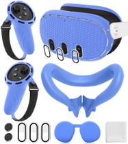 Conjunto de capa de silicone de acessórios VR para Meta/Oculus Quest 3