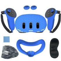 Conjunto de capa de silicone para Meta Oculus Quest 3 VR