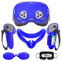 Conjunto de capa de silicone Rechale de acessórios VR Oculus/Meta Quest 3S Conjunto de capa de silicone Rechale de acessórios VR Oculus/Meta Quest 3S