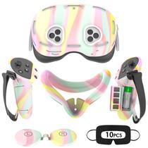 Conjunto de capa de silicone Rechale para Meta Quest 3S VR Macaron