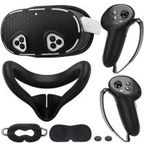 Conjunto de capa de silicone VR compatível com Meta/Oculus Quest 3S