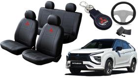 Conjunto de Capa Eclipse Cross 2017 a 2024 + Chaveiro + Capa de Volante: Elegância para o Interior