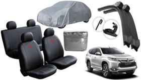 Conjunto de Capa Pajero Sport 2014 a 2018 + Limpador Completo e Cobertura