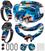 Conjunto de capa protetora de silicone para Meta/Oculus Quest 3