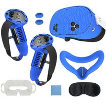 Conjunto de capa protetora de silicone para Meta Oculus Quest 3S VR Conjunto de capa protetora de silicone para Meta Oculus Quest 3S VR