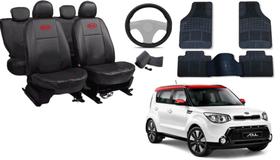 Conjunto de Capa Soul 2008 a 2013 + Tapete + Capa de Volante: Proteção e Sofisticação Conjunto de Capa Soul 2008 a 2013 + Tapete + Capa de Volante: Proteção e Sofisticação