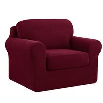 Conjunto de capa SUBRTEX para sofá grande Loveseat Chair Wine Conjunto de capa SUBRTEX para sofá grande Loveseat Chair Wine