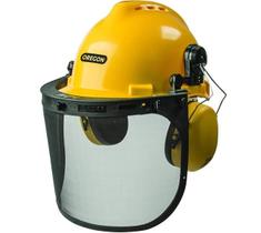 Conjunto de capacete de proteção de segurança Chainsaw com viseira Oregon Conjunto de capacete de proteção de segurança Chainsaw com viseira Oregon
