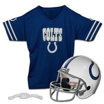 Conjunto de capacete e camisa de futebol Franklin Sports Colts Kids