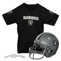 Conjunto de capacete e camisa de futebol Franklin Sports Raiders Kids