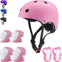 Conjunto de capacetes de bicicleta para crianças FOOKCIAN ajustável por 3-8 anos Conjunto de capacetes de bicicleta para crianças FOOKCIAN ajustável por 3-8 anos